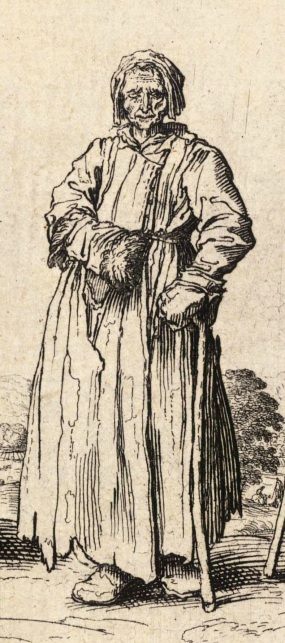 From Wenceslaus Hollar, ‘Men and Women Beggars’ (1625-77)