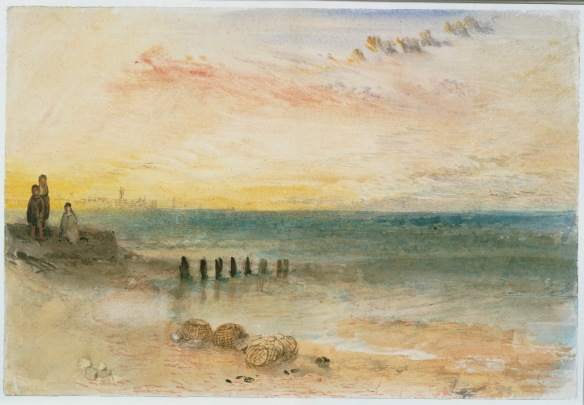 JWM Turner, Yarmouth, from near the Harbour's Mouth, c. 1840. Copyright Tate